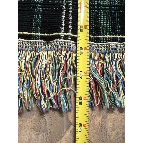 Vtg Tapestry Throw 52x68 Pheasant Cornucopia Harvest Cabin Lodge Fringe Blanket - Picture 5 of 13